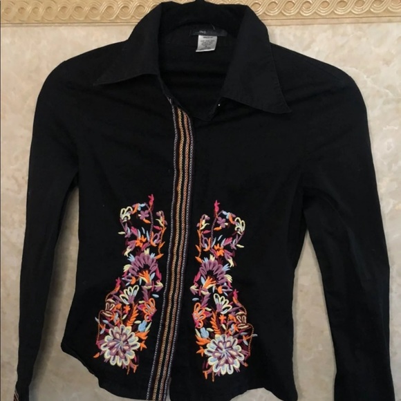 Black button up shirt - Picture 1 of 4